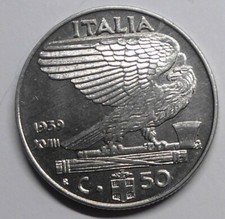 50 Centesimi 1939 XVIII  A.M.  sig./periziata FDC