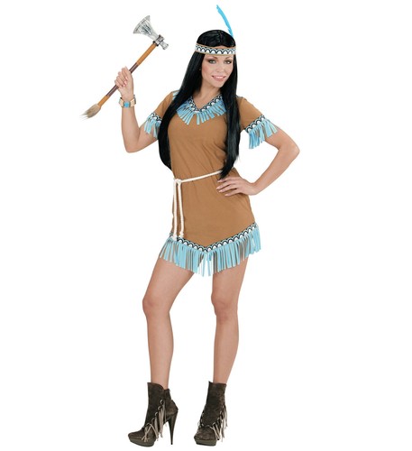 Indianerin kostüm mit - kostüm, kleid