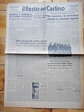 1943-IL RESTO DEL CARLINO-Guerra-Bombardamento MESSINA, LAMPEDUSA e PANTELLERIA+