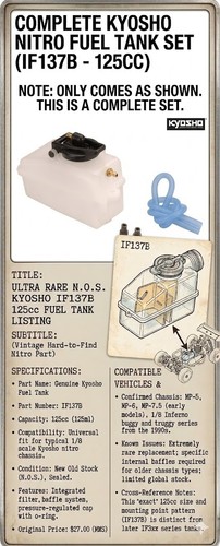 Set serbatoio completo kyosho - serbatoio,