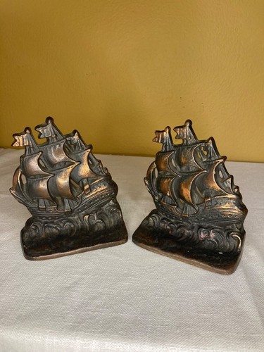Fermalibri vintage bronzo - fermalibri,