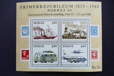 Norvegia MiNr. 817-820 Blocco