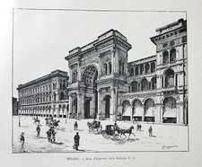 1892 Antica Xilografia:MILANO