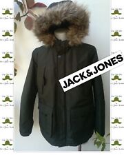 JACK & JONES PARKA PIUMINO IMBOTTITO LINEA "CORE" con bordo PELLICCIA cappuccio