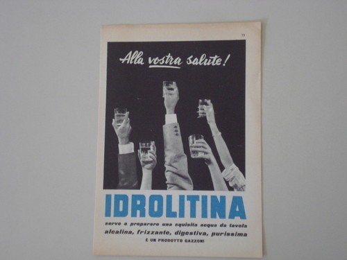 Advertising pubblicità 1960 - advertising,