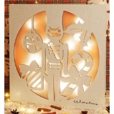 Quadro in legno con led