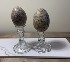 Faux Large Brown Speckled Eggs