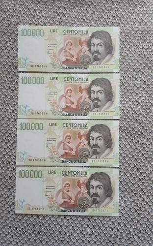 100 000 lire - lire, caravaggio