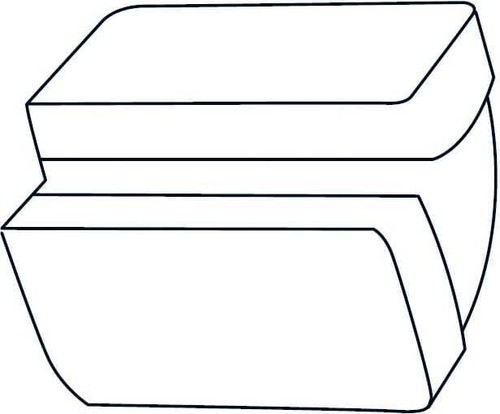 Curva verticale rettangolare