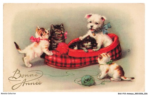 Baup10 0509 animaux cartoline - baup10-0509-animaux,