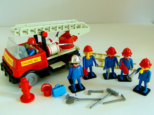 Playmobil camion dei - , pompieri