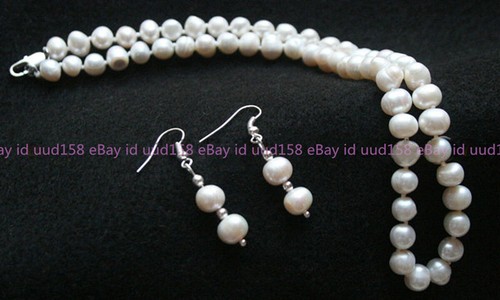 Set orecchini collana perle