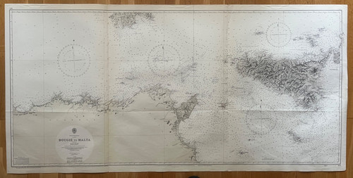 1880 mappa epoca - (1960), d'epoca