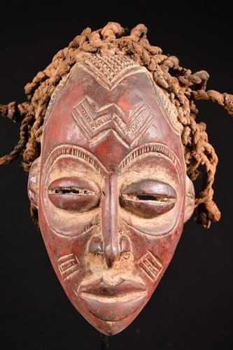 Una maschera chokwe primitiva - chokwe,