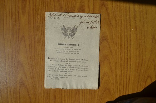 Antico documento manifesto - antico, n