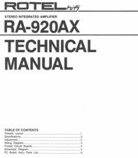 ROTEL RA-920AX, RB-960BX