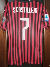 Maglia Milan 2019 2020 Home Match Worn Issued Castillejo #7 Puma Shirt 120