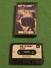 Sinclair ZX81 Thro' the Wall e Scramble giochi a cassette