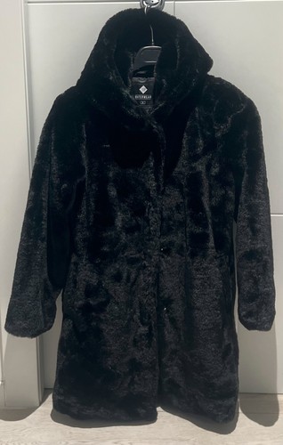 Cappotto nero cappuccio - cappotto, in