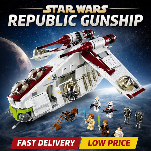 Star wars republic gunship - star,