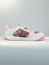 Nuovo senza scatola! Sneakers Gucci GG Crystal Screener taglia: 40/US 10 beige, marrone, rosa
