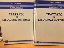 UGO TEODORI - TRATTATO DI MEDICINA INTERNA  4 VOLUMI SEU 1988, QUARTA EDIZIONE