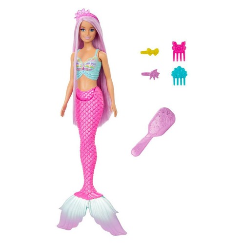 Barbie sirena capelli fantasia - barbie,