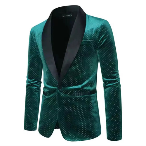 Giacca uomo velluto verde - giacca,