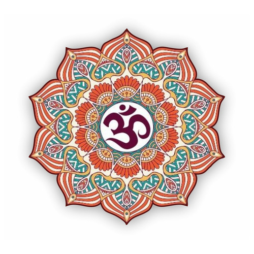 Adesivo auto mandala - auto, om