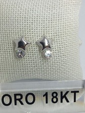 Orecchini oro bianco 750 18