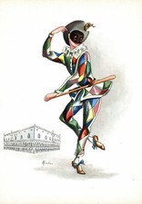MASCHERE ITALIANE - Bergamo - Arlecchino - Carnevale - F. GIUSTINA - NV - #006