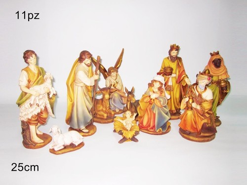 Nativita 25cm resina - set, 11pz