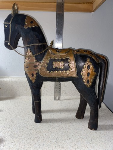 Raro grande cavallo legno - raro,