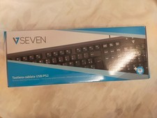 tastiera SEVEN cablata USB/PS2 KU200IT NUOVA confezione integra