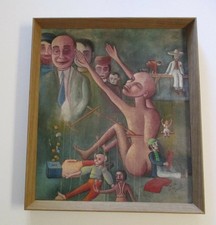 Antico dipinto olio - antico, stile