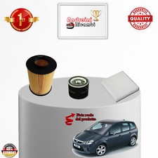 KIT TAGLIANDO 3 FILTRI FORD C-MAX 1.8 16V BENZINA 92KW 125CV DAL  2007 -> 2010