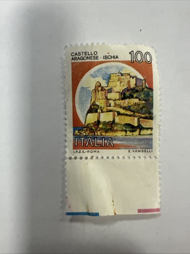 Francobollo castello aragonese - castello,