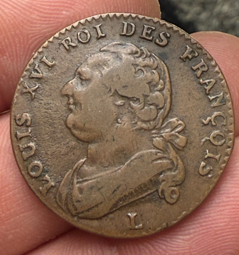 Louis xvi deniers 1793 - louis, 12