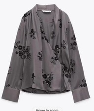 Top blusa zara raso - top,