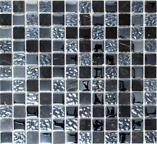 Mosaico Piastrella Nero Grigio