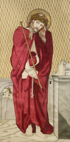 Cristo ecce homo ricamo seta - ecce,