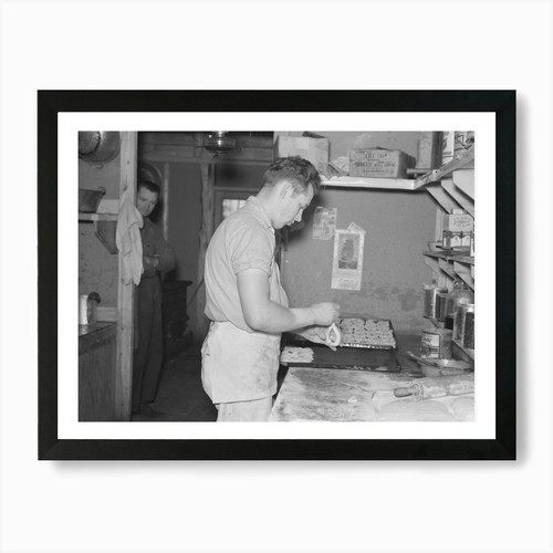 Camp cook making rolls - cook,