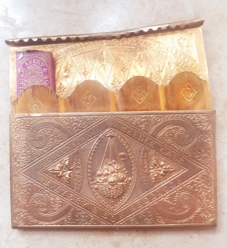 Antico astuccio ago ottone
