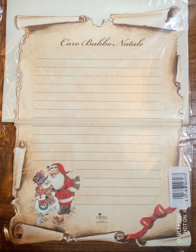 Letterina babbo natale in - di,