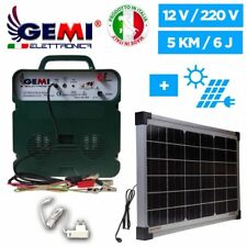 Recinto Elettrico Elettrificatore 12V Batteria / 220V Con Pannello Solare Gemi 