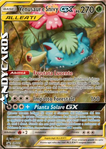 Venusaur snivy sm229 - gx, •