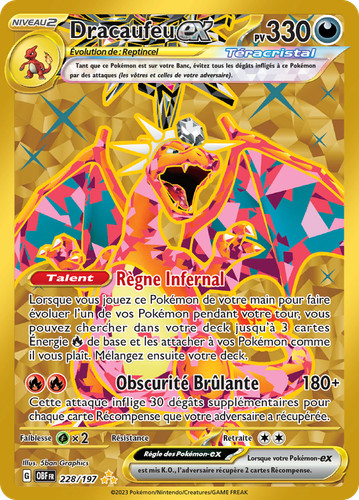 Carte pokémon dracaufeu - carte, dracaufeu-ex