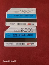 Scheda telefonica italia 90 da 5000 e 10000 lire validita 31.12.91 usate 