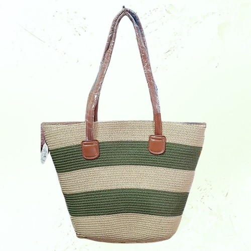 Borsa mare donna rafia con - borsa, zip