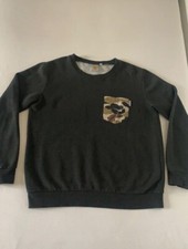 Felpa Carhartt Grigia TG M Pari Al Nuovo Men Hoodie Giacca Women Unisex